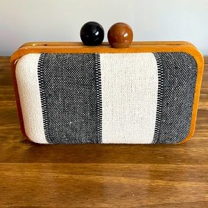 Small Clutch / Crossbody Purse | Black & White